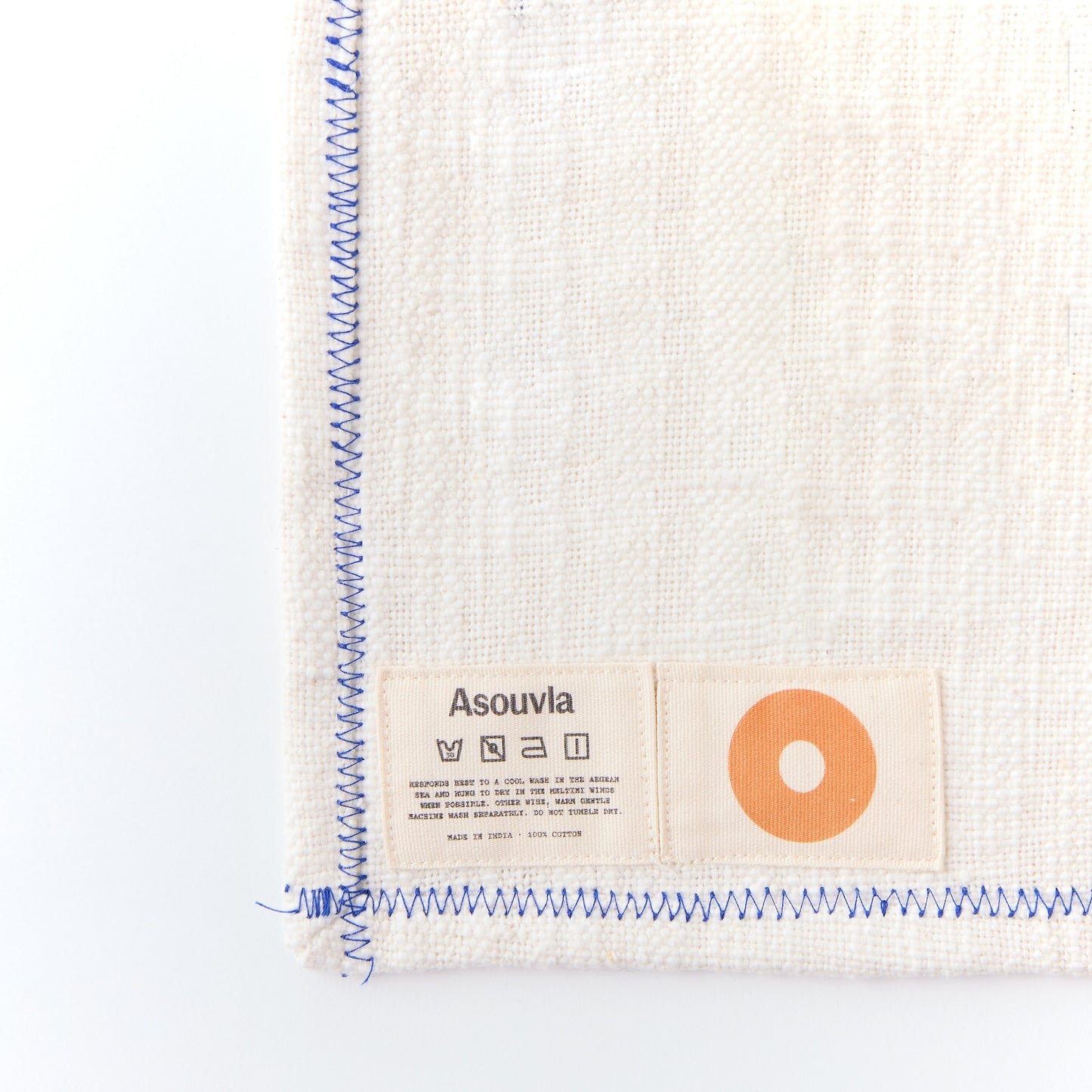 Tea Towel - Wall White / Magentic Blue - 2 Pack