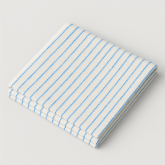 Paradis - Magnetic Blue - Cotton Tablecloth (Bistro Size)