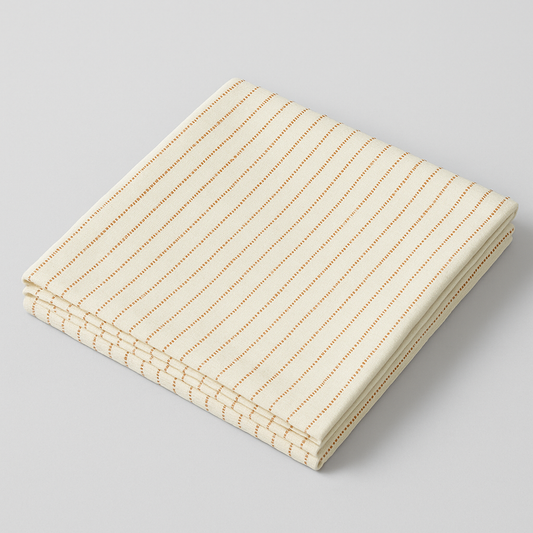 Apollo Tablecloth - Sunburnt Orange - Cotton (Bistro Size)