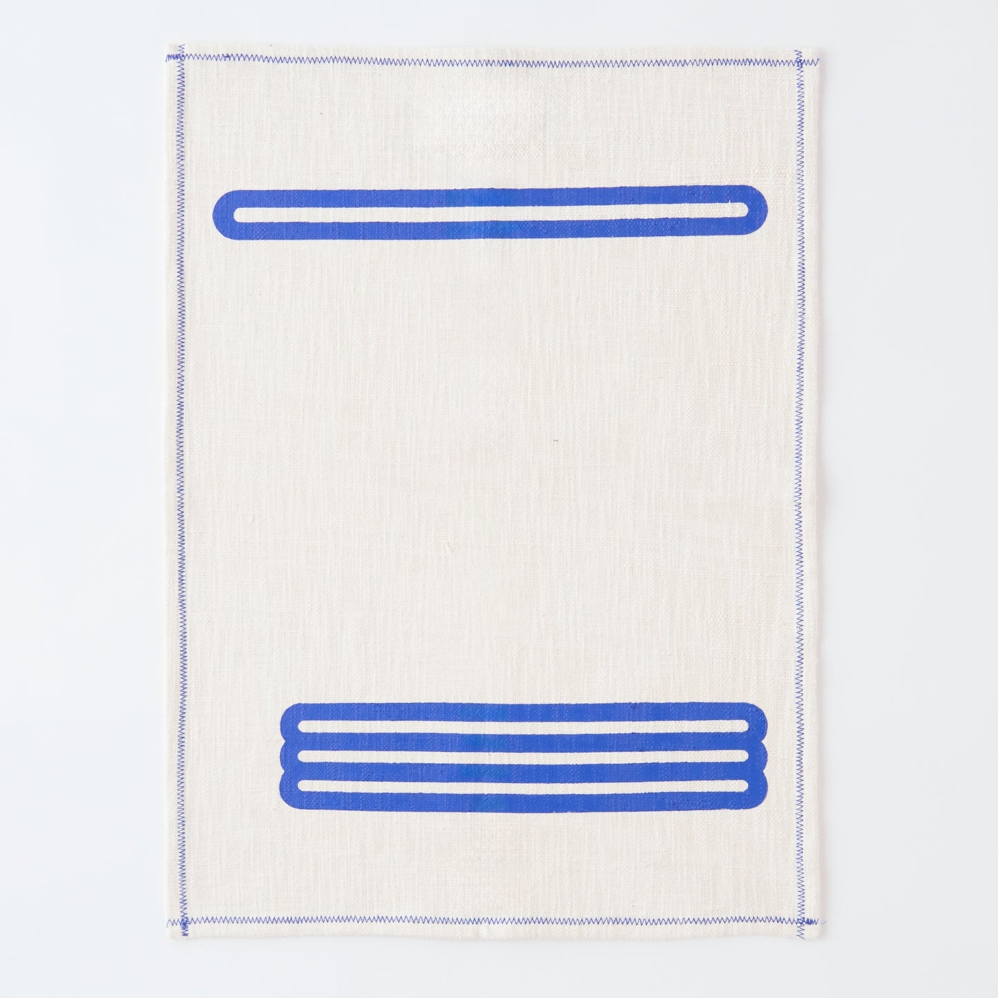 Tea Towel - Wall White / Magentic Blue - 2 Pack