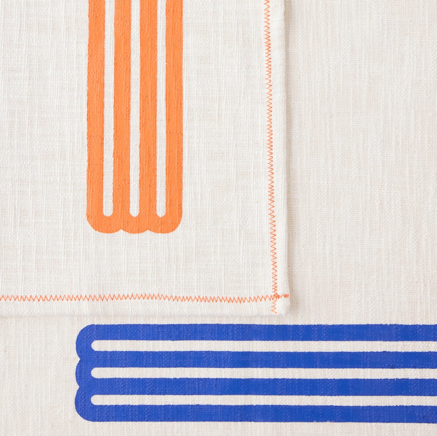 Tea Towel - Wall White / Magentic Blue - 2 Pack