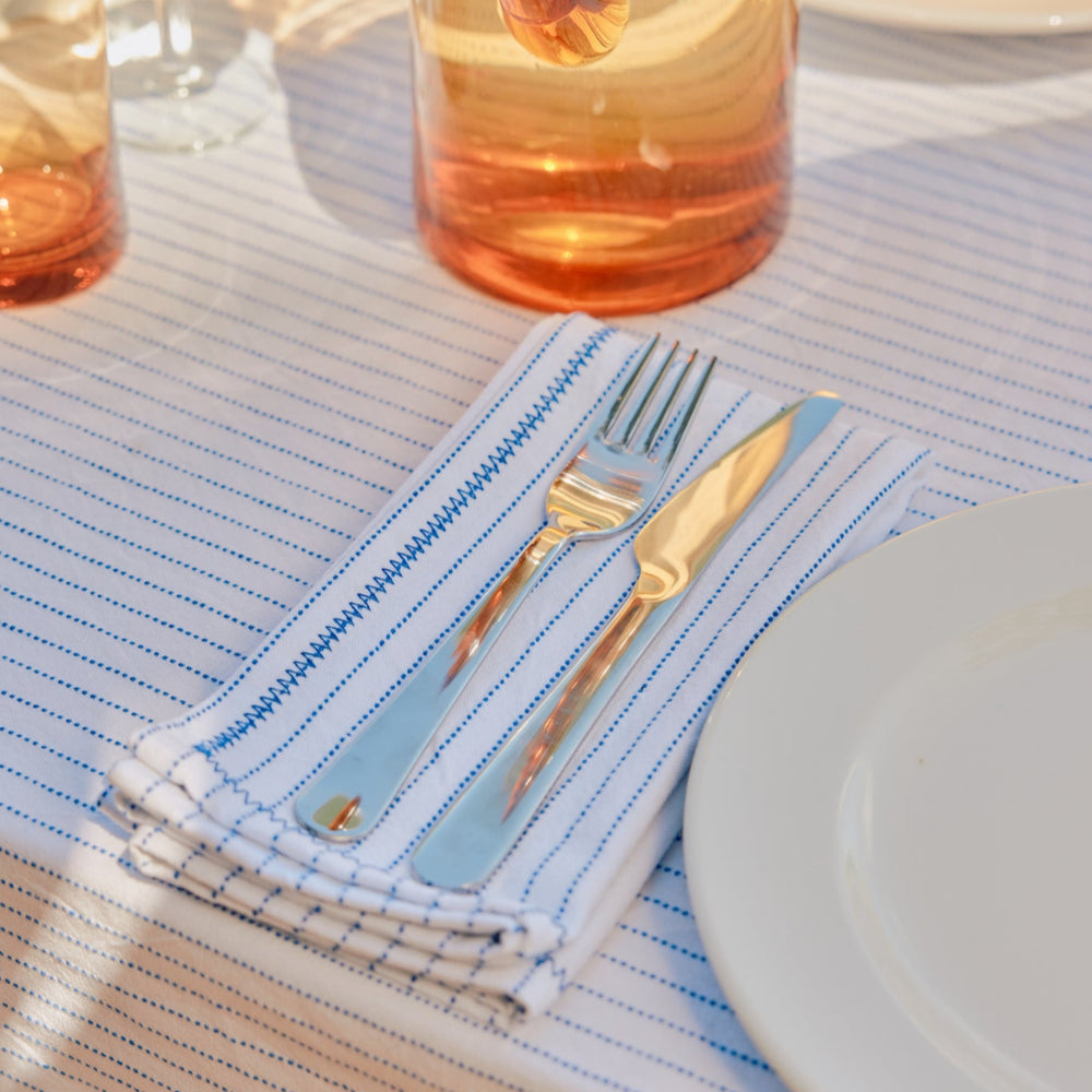 Paradis - Magnetic Blue - Cotton Napkins (Four)